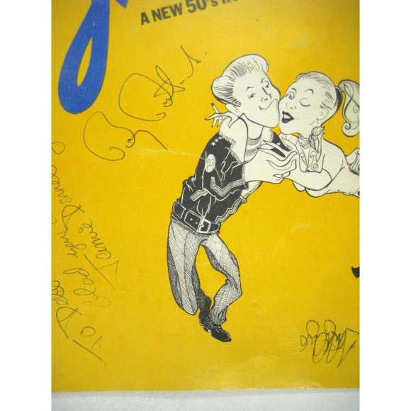 Grease Souvenir Program 1972 Signed Barry Bostwick Jamie Donnelly LOOSE PAGE - Picture 3 of 11